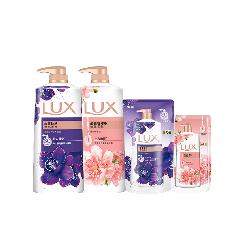 【下拉享补贴】LUX/力士幽莲樱花沐浴露沐浴乳家庭装2600g 453.73元