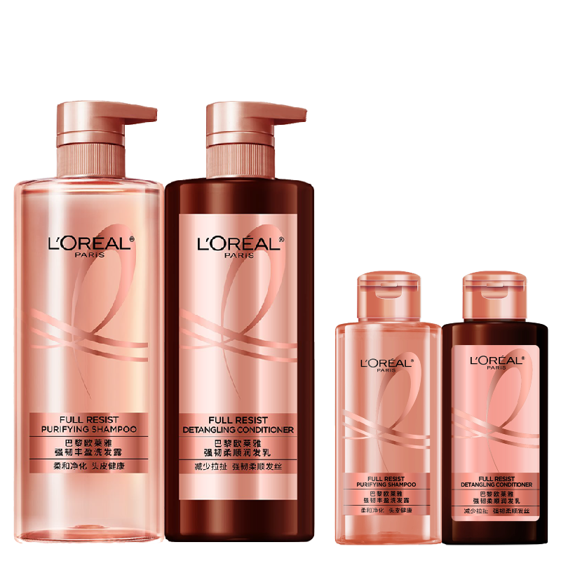 欧莱雅活力姜洗发水护发素生姜洗护强韧发丝洗头水洗发露套装 164元