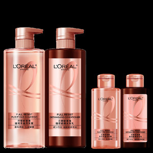 欧莱雅活力姜洗发水护发素生姜洗护强韧发丝洗头水洗发露套装