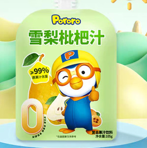 啵乐乐Pororo金银花柚子汁儿童饮料整箱装