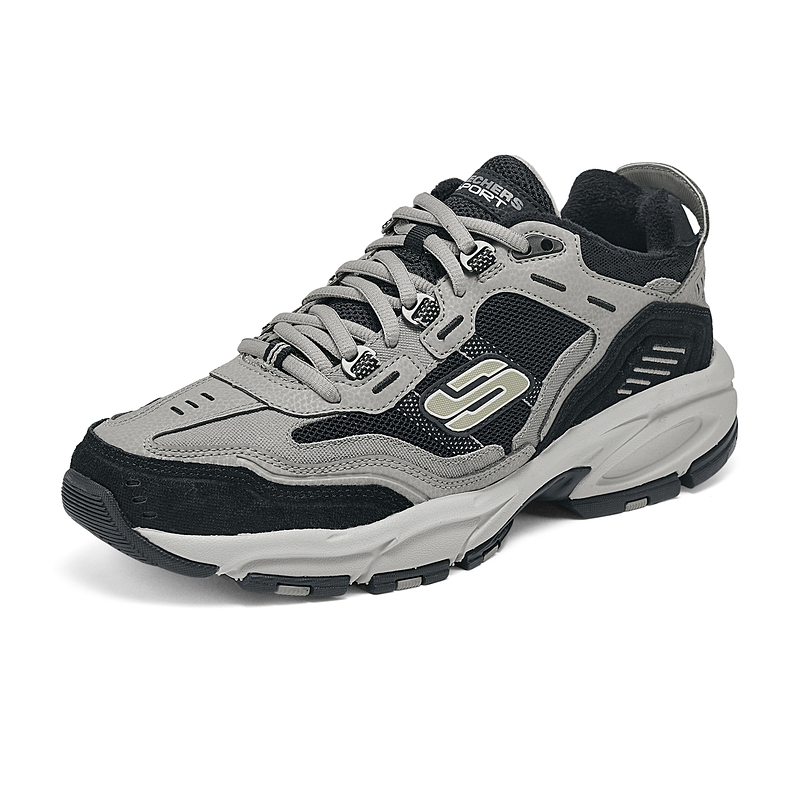 斯凯奇冬季男子加绒户外老爹鞋厚底保暖潮流舒适百搭运动休闲鞋 207.2元