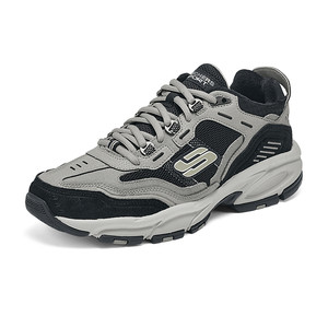 斯凯奇冬季男子加绒户外老爹鞋厚底保暖潮流舒适百搭运动休闲鞋