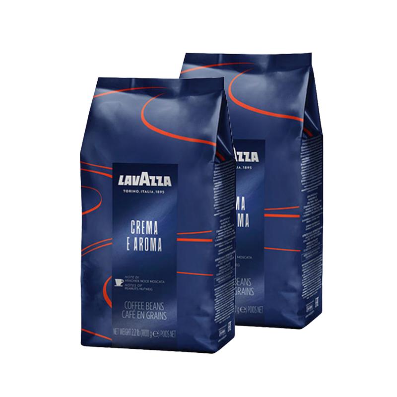 【自营】LAVAZZA拉瓦萨CREMAEAROMA意式浓缩中度烘焙咖啡豆1kg*2 275元