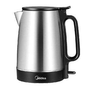 美的电热水壶1.7L大容量家用烧水热水壶304不锈钢自动断电电水壶