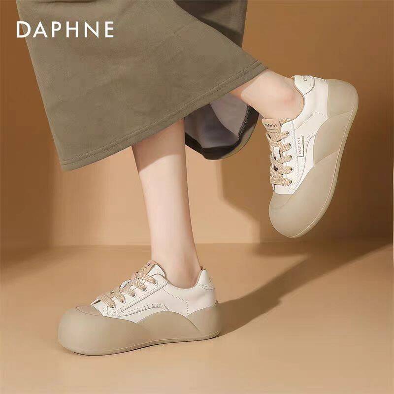 达芙妮百搭休闲鞋2024春秋新款老爹鞋女时尚厚底单鞋松糕运动鞋 59元