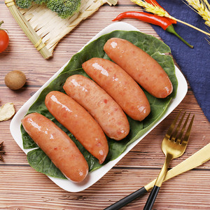 林饱饱黑胡椒烤肠火山石冷冻品空气炸锅食材香肠地道肠脆皮火腿肠