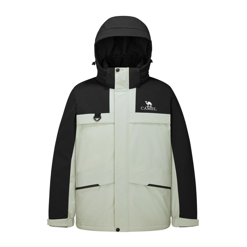 骆驼羽绒服男女连帽保暖2025新款户外防风防水冬季工装外套情侣款 539元