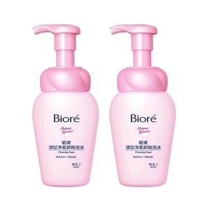 碧柔Biore深层净柔卸妆泡沫150ml*2瓶净透清洁毛孔
