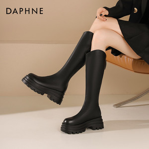 达芙妮马丁靴女款2025爆款秋冬乐福鞋老爹鞋短靴雪地靴长筒靴子女