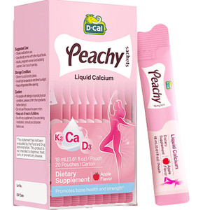 dcal迪巧小粉条K2液体钙2盒女性柠檬酸钙维生素成年人补钙口服液