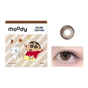 moody美瞳日抛棕黑中小直径彩色隐形眼镜囤货装20片官方旗舰店