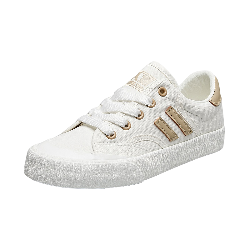 人本帆布鞋女平底春夏女鞋工作休闲鞋小白鞋女生鞋子韩版百搭板鞋 9.9元