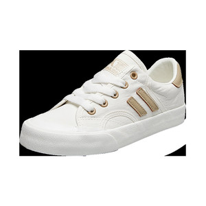 人本帆布鞋女平底春夏女鞋工作休闲鞋小白鞋女生鞋子韩版百搭板鞋