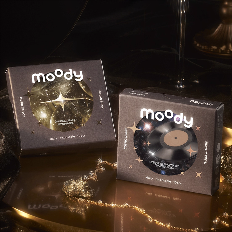 moody美瞳日抛囤货装引力黑胶彩色隐形眼镜30片60片 89元