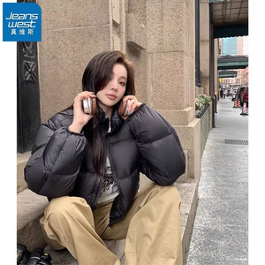 KYP真维斯青少年女装2024冬季新款 时尚百搭小个子短款棉衣外套