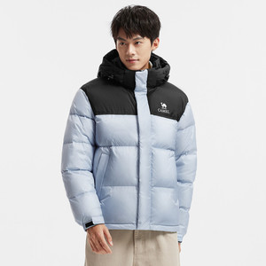 迪丽热巴同款骆驼羽神PRO 男装羽绒服鹅绒加厚保暖面包服短款冬季