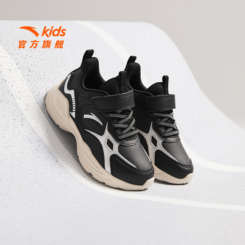 安踏儿童运动鞋男童2025秋冬款男童跑步鞋宝宝轻便跑鞋童鞋小白鞋 77元