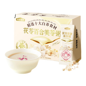 五谷磨房美龄粥茯苓百合美苓粥银耳即食粥营养早餐代餐粥免煮速食