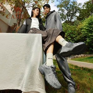 骆驼光影运动鞋女网面透气2025秋冬女鞋防滑跑步鞋女款鞋子慢跑鞋