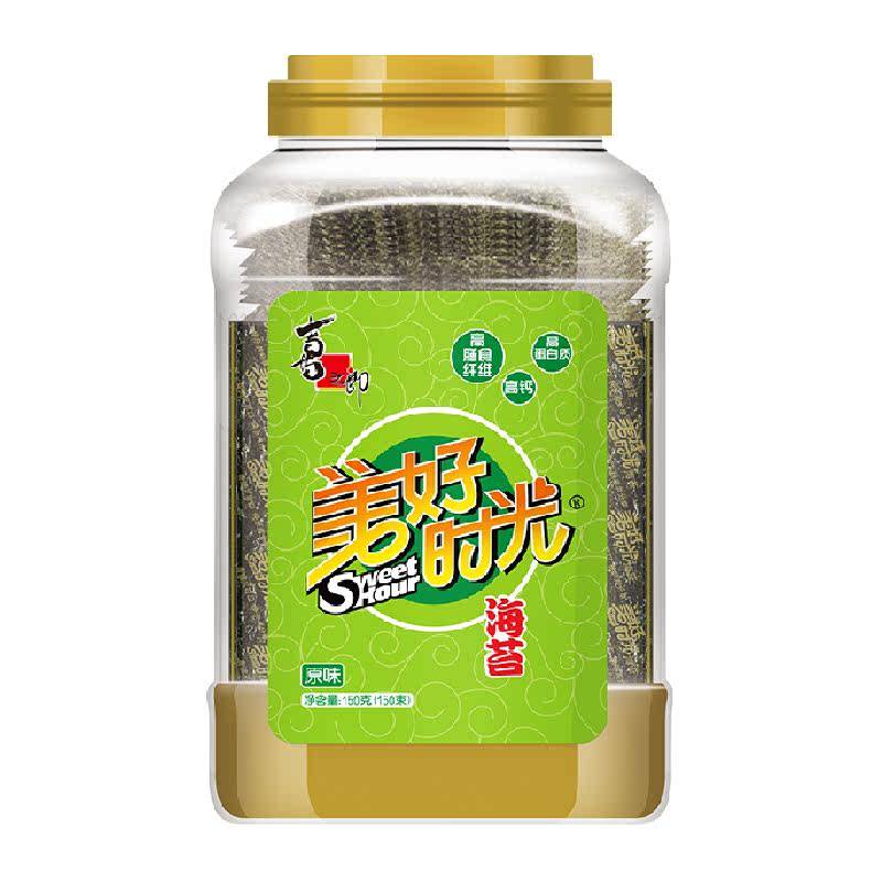 喜之郎美好时光原味海苔片150g*1罐即食海味零食紫菜饭团寿司材料 63.9元