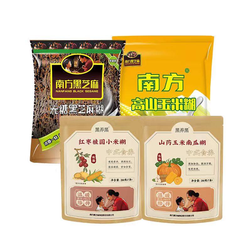 南方黑芝麻糊原味葛根山药南瓜小米糊早餐速食粥冲饮五谷物宵夜 36.6元