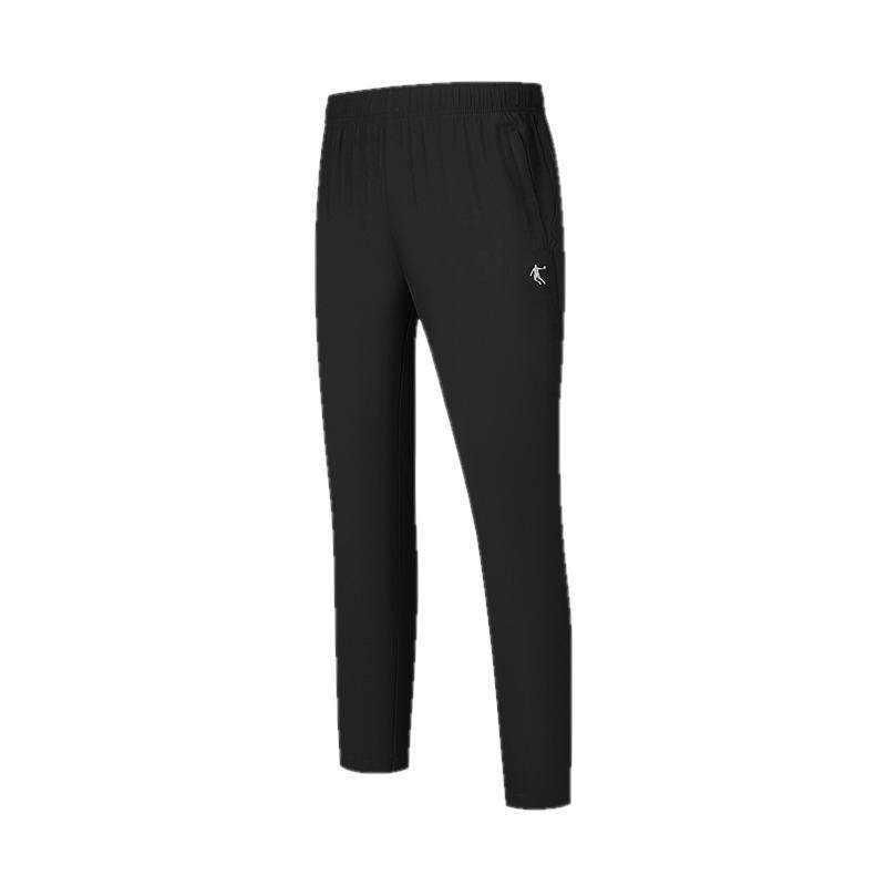 乔丹加厚保暖裤男2025冬季新款弹力跑步梭织长裤休闲直筒正品裤子 69元