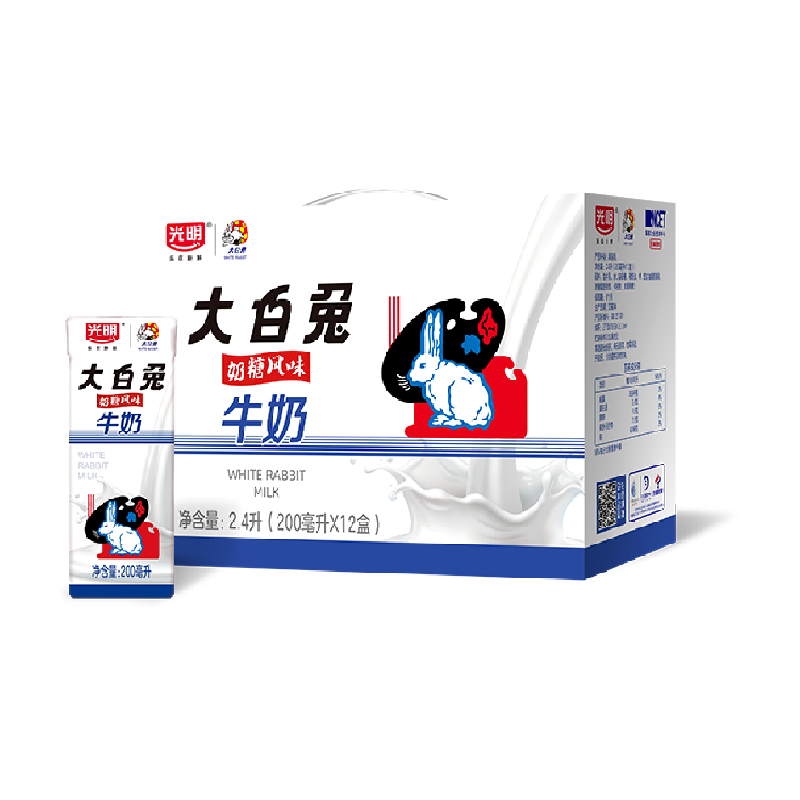 光明风味奶大白兔奶糖风味牛奶饮料食品饮品早餐奶 47.9元