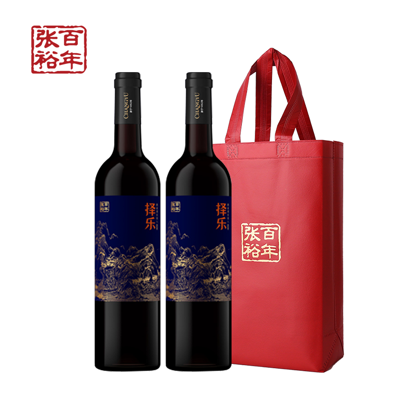 张裕 多名利龙年择乐半干型赤霞珠红葡萄酒官方旗舰店正品 38.31元
