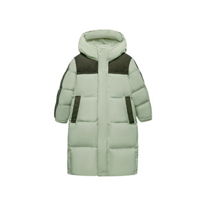 迷你巴拉巴拉男童女童羽绒外套冬季新款发热连帽长款羽绒服保暖