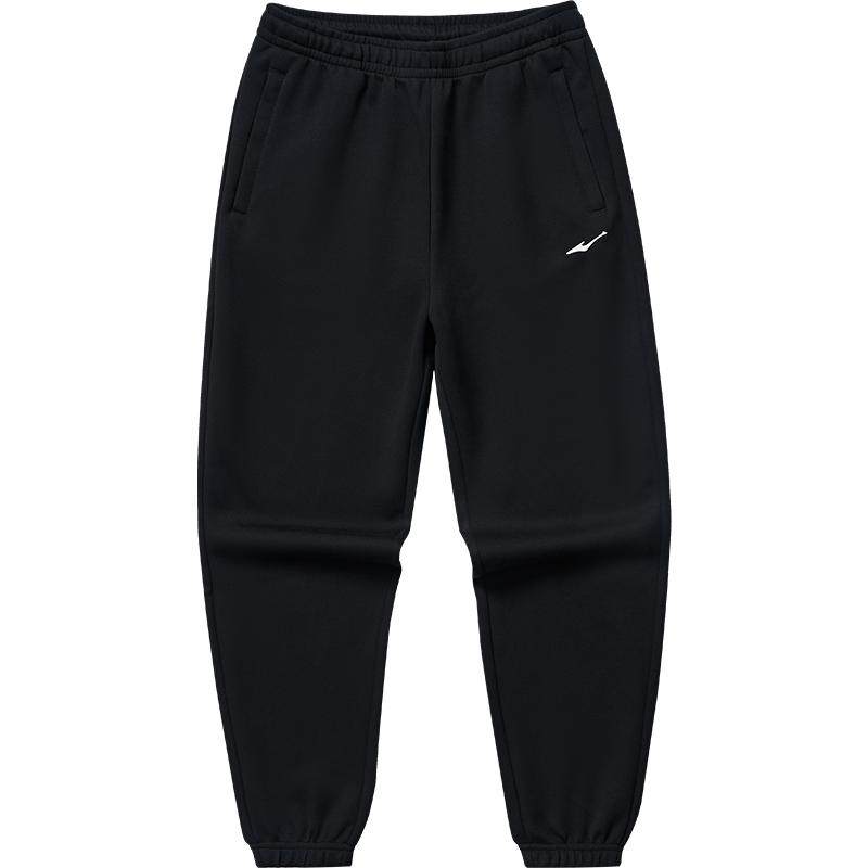 鸿星尔克运动裤男士冬季卫裤加厚男裤男生裤子直筒长裤加绒休闲裤 54元