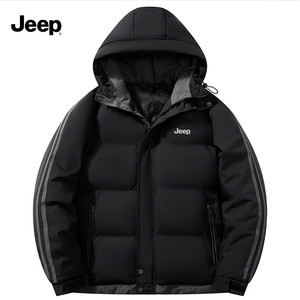 Jeep吉普羽绒棉服男女秋冬季新款加厚保暖立领面包服外套休闲棉袄