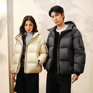 网易严选羽绒服男2025年冬季蓬保暖90白鸭绒情侣防风防水面包服女