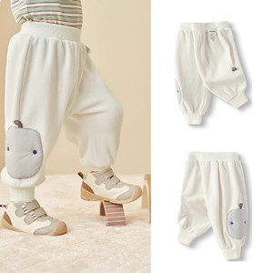 巴拉巴拉童装宝宝加绒长裤男童女童2025冬装新款儿童保暖加厚裤子