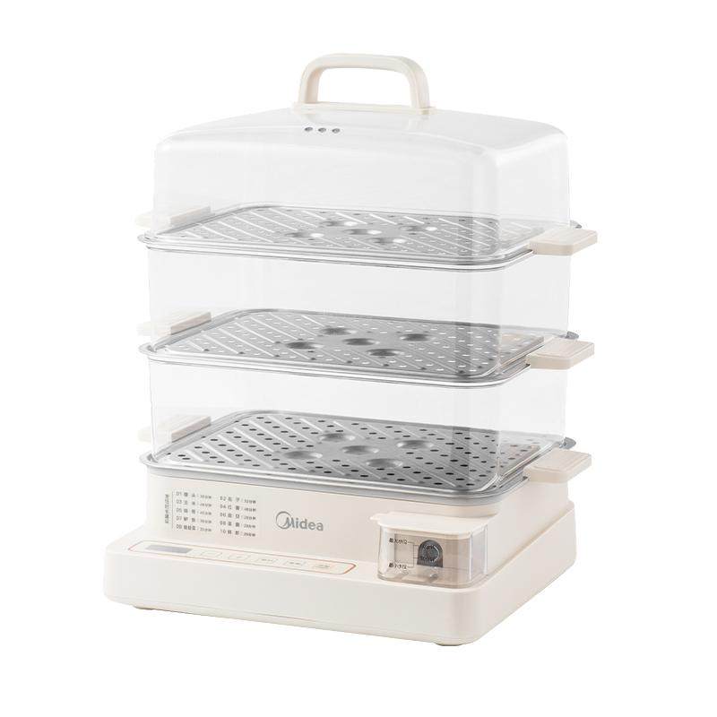 美的电蒸锅多功能家用三层不锈钢蒸汽一体锅大容量电蒸箱官方旗舰 209元