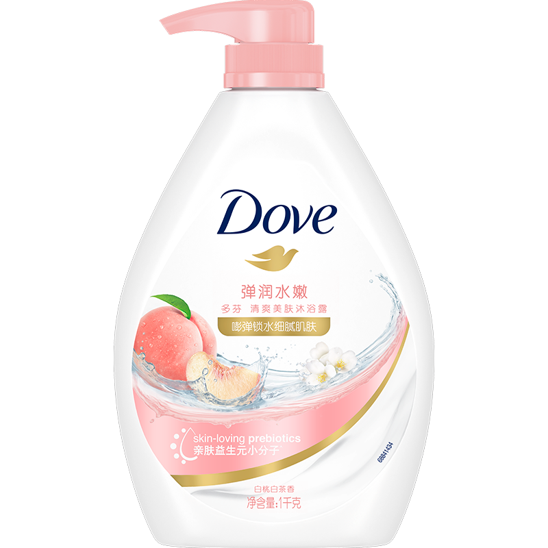 【下拉享补贴】多芬桃悦水透沐浴露白桃果香保湿补水夏季 26元