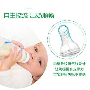 原装进口布朗博士婴儿奶嘴超软硅胶仿母乳设计替换标口奶嘴