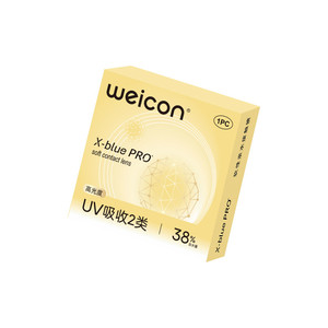 卫康金装X-bluePRO高度数隐形眼镜半年抛1片近视散光水润舒适