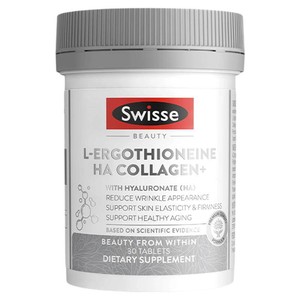 Swisse斯维诗超光瓶麦角硫因口服玻尿酸胶原蛋白肽美容营养品官方