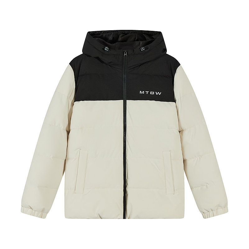 美特斯邦威棉服男女同款冬季新款撞色宽松加厚保暖户外短款上衣 88.53元