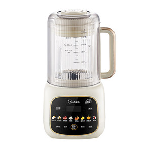 美的破壁机家用轻音全自动免滤豆浆机多功能机智能预约榨汁料理机