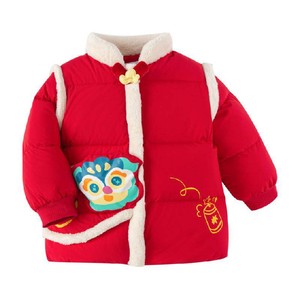 巴拉巴拉童装婴儿羽绒服宝宝外套25新款春装新年新中式过年拜年服