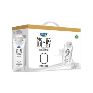 君乐宝高端简醇酸奶0添加蔗糖酸牛奶常温酸奶255g*10盒礼盒装