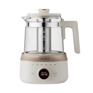 美的全玻璃恒温养生壶家用多功能办公室小型煮茶壶电热水壶纯玻璃