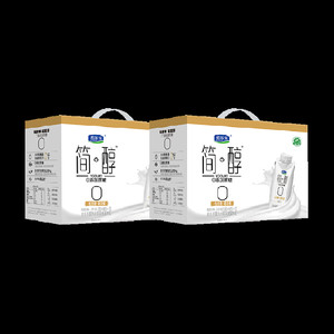 【礼盒推荐】君乐宝简醇高端原味酸奶0添加蔗糖255g*10瓶*2提