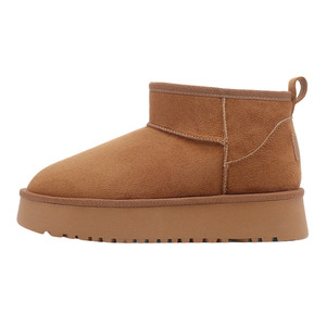 德尔惠雪地靴女款冬季加绒加厚2025新款厚底防滑保暖棉鞋短筒靴子