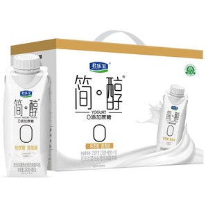 君乐宝简醇酸奶0添加蔗糖酸奶常温255g*10盒*2箱