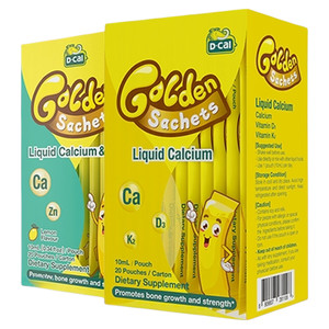 迪巧小黄条液体钙婴幼儿儿童钙赖氨酸钙锌D3K2钙 10ml20条钙镁锌