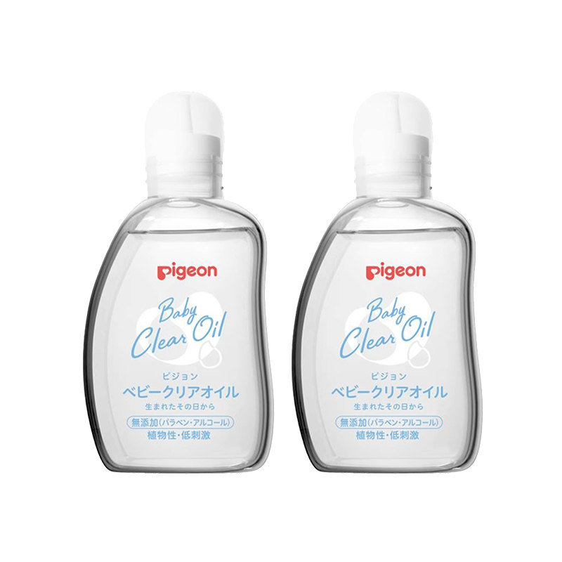 贝亲婴儿油抚触油润肤油新生宝宝胎脂按摩油身体油bb油80ml*2正品 59元