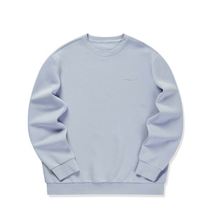 鸿星尔克加绒卫衣男冬季新款男士男生青少年加厚运动圆领长袖上衣