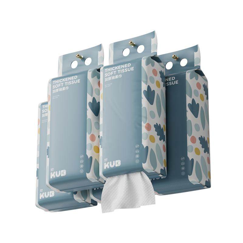 可优比一次性洗脸巾婴儿绵柔巾悬挂式抽取宝宝洁面巾壁挂非棉柔巾